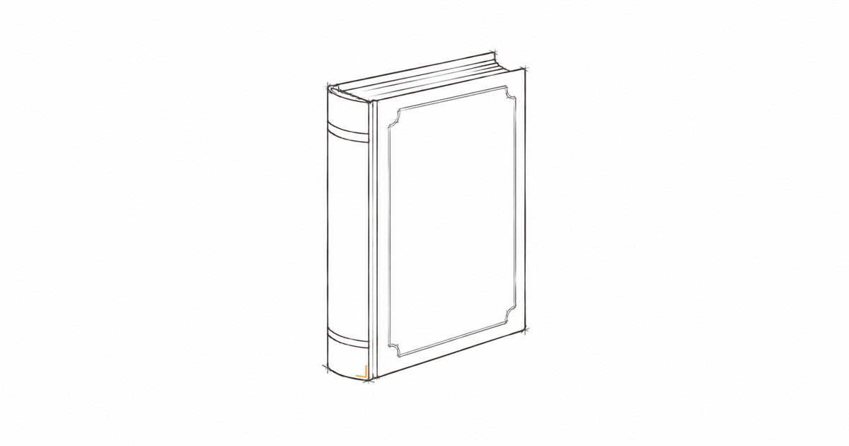 Minimal hand-drawn illustration of a ledger book standing upright with an amber accent, representing the bookkeeping firm's expanded compliance role.