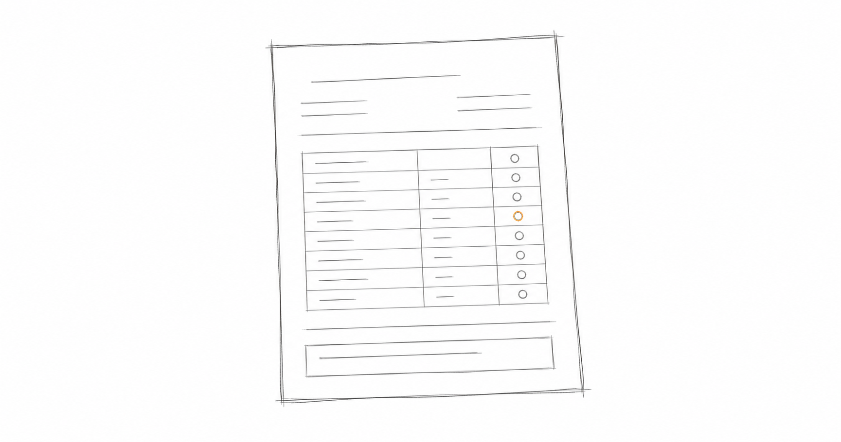 Minimalist hand-drawn lab result slip illustration representing My Health Record sharing by default and clinical results administration.