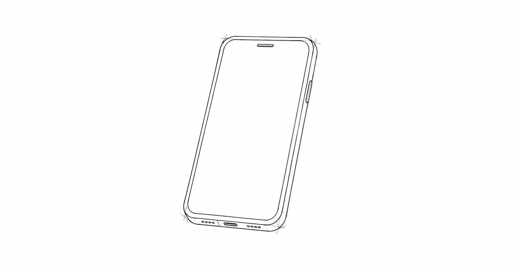 Minimal hand-drawn illustration of a mobile phone, representing field service management apps and digital work systems.